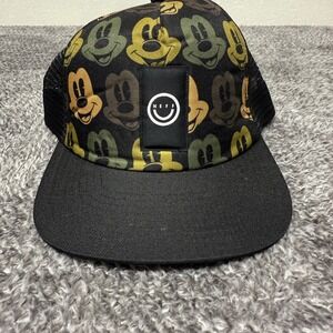 Neff Disney Mickey Mouse Trucker Hat Cap Camo Adjustable Snapback Black One Size